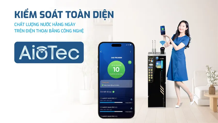 Máy lọc nước nóng lạnh Hydro-ion kiềm Karofi SA8 PREMIUM – may loc nuoc nong lanh hydro ion kiem karofi sa8 premium 6