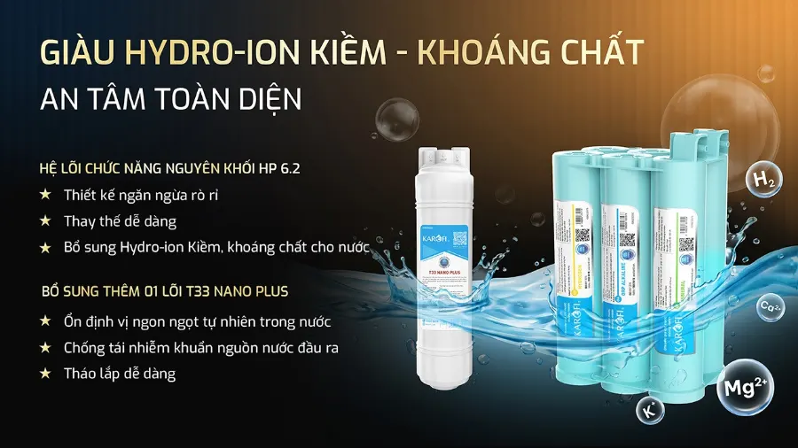 Máy lọc nước nóng lạnh Hydro-ion kiềm Karofi SA9 PREMIUM – may loc nuoc nong lanh hydro ion kiem karofi sa9 premium 13