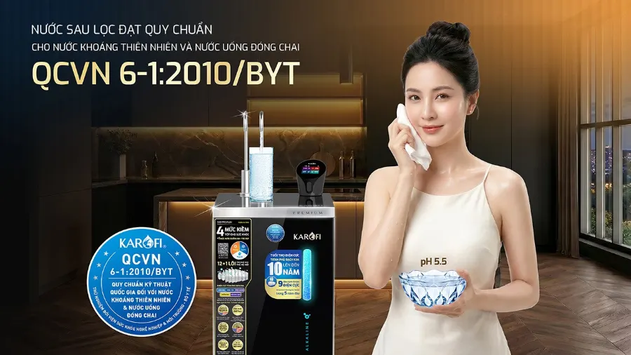 Máy lọc nước nóng lạnh Hydro-ion kiềm Karofi SA9 PREMIUM – may loc nuoc nong lanh hydro ion kiem karofi sa9 premium 15