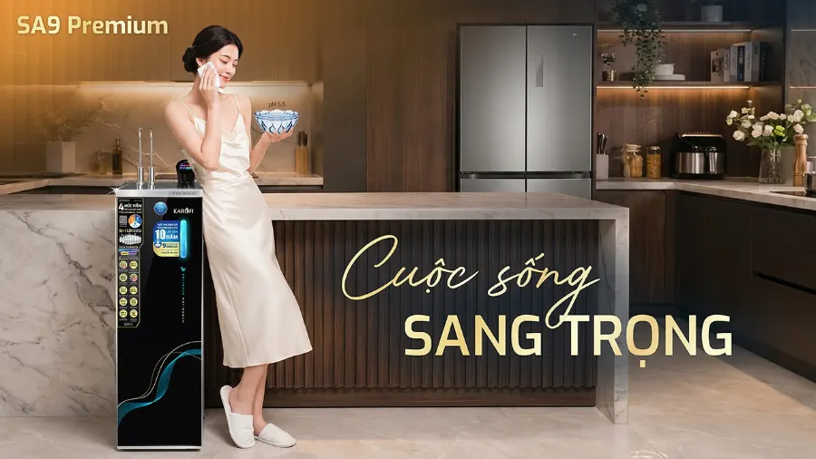 Máy lọc nước nóng lạnh Hydro-ion kiềm Karofi SA9 PREMIUM – may loc nuoc nong lanh hydro ion kiem karofi sa9 premium 16