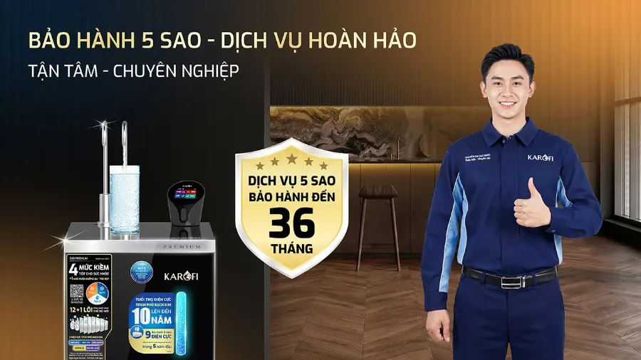Máy lọc nước nóng lạnh Hydro-ion kiềm Karofi SA9 PREMIUM – may loc nuoc nong lanh hydro ion kiem karofi sa9 premium 17