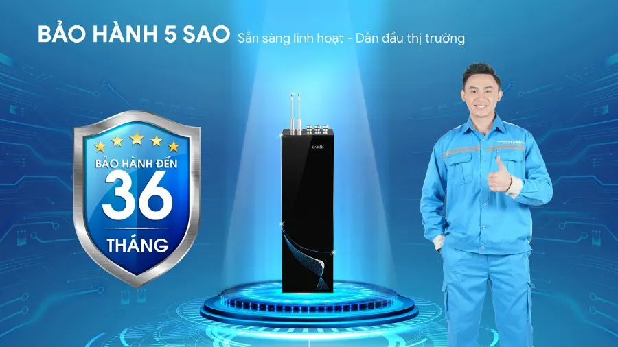 Bảo hành 5 sao - chăm sóc toàn diện, dẫn đầu thị trường – Máy lọc nước nóng lạnh Karofi KAD-GB65 - Máy lọc nước nóng lạnh Karofi KAD-GB65