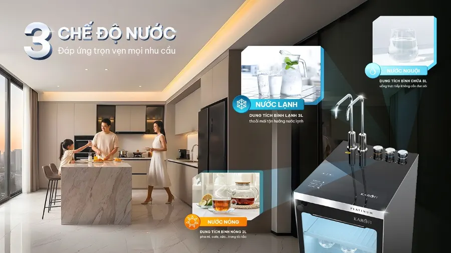 Máy lọc nước nóng lạnh Karofi PLATINUM S6 – may loc nuoc nong lanh karofi platinum s6 10