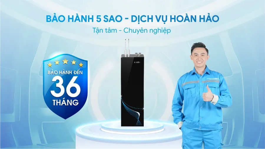Bảo hành 5 sao - dẫn đầu thị trường - sẵn sàng linh hoạt – Máy lọc nước nóng nguội Karofi KAH-GB35 - Máy lọc nước nóng nguội Karofi KAH-GB35