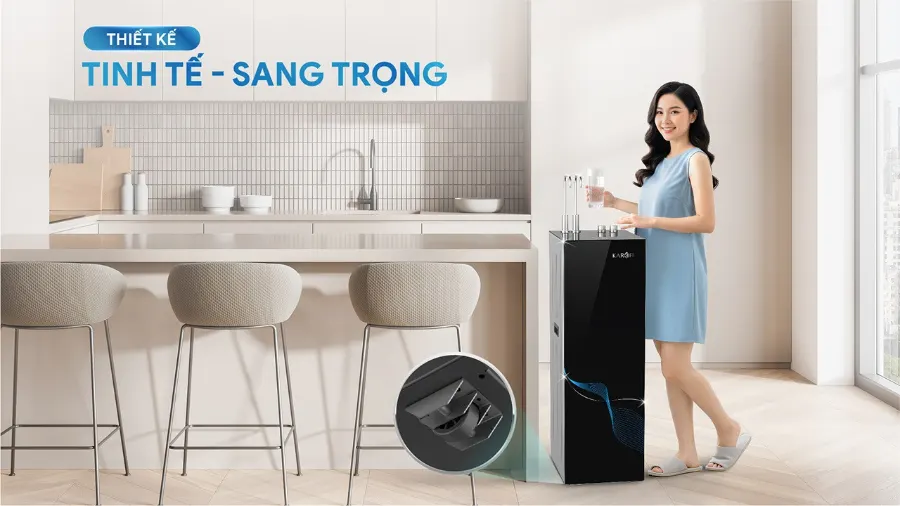 Thiết kế tinh tế hiện đại - Máy lọc nước nóng nguội Karofi KAH-GZ36