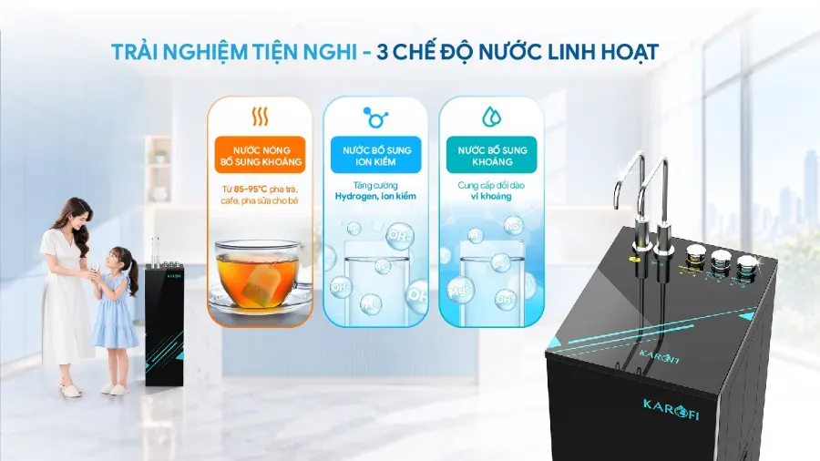 Máy lọc nước nóng nguội Karofi KAH-H58A (SC) – may loc nuoc nong nguoi karofi kah h58a sc 2