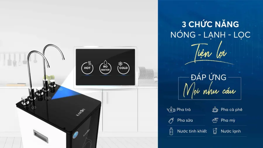 Giải pháp đáp ứng mọi nhu cầu về nước – Máy lọc nước Karofi Optimus Duo O-D138 - Máy lọc nước Karofi Optimus Duo O-D138