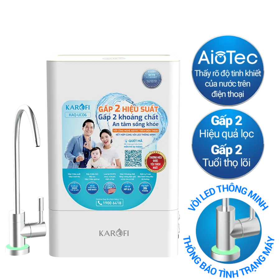 Máy lọc nước Karofi KAQ-UC06 chính hãng