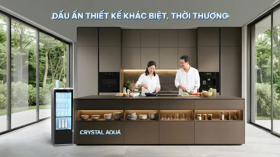 Crystal Aqua - Sắc xanh tinh khiết, nâng tầm phong cách sống - Máy lọc nước Karofi PLATINUM S2