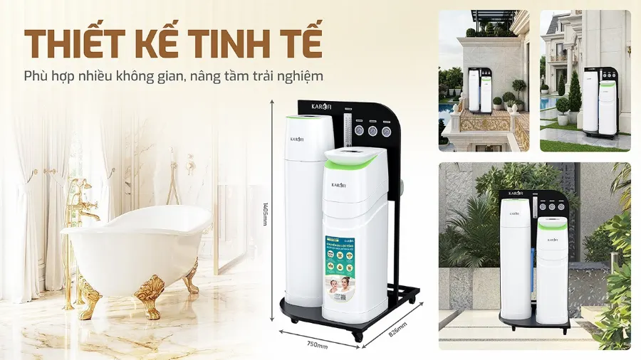 Thiết kế tinh tế - phù hợp với nhiều không gian - Lọc tổng Karofi KTF-888