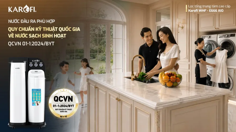 Lọc tổng Karofi WHF-E666 AIO – may loc tong trung tam cao cap karofi whf e666 aio 12