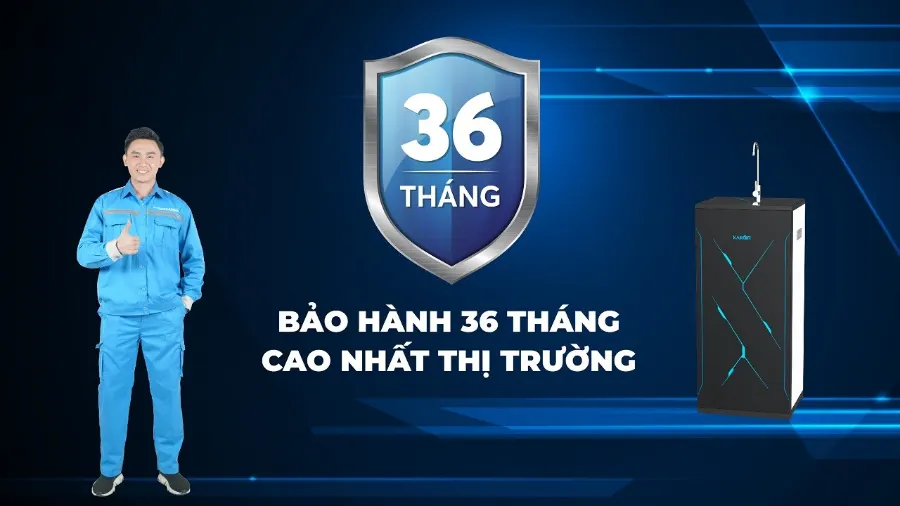 Bảo hành 36 tháng - cao nhất thị trường - Máy lọc nước Karofi ERO108