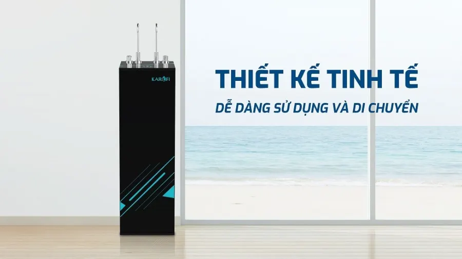 Thiết kế thời trang - tinh tế và tiện dụng - Máy lọc nước nóng nguội Karofi KAH-H58
