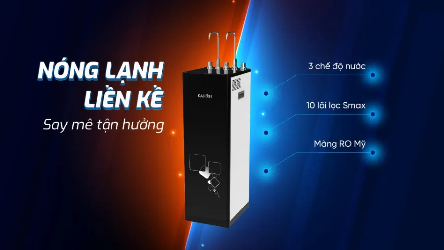 Nóng lạnh liền kề - say mê tận hưởng - Máy lọc nước nóng lạnh Karofi KAD-M33