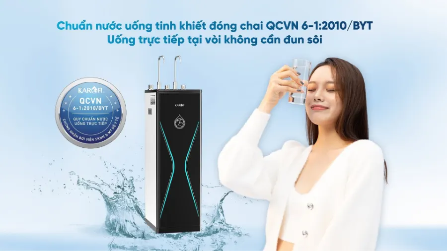 Máy lọc nước nóng lạnh Karofi KAD-D528 - hình ảnh thực tế 4