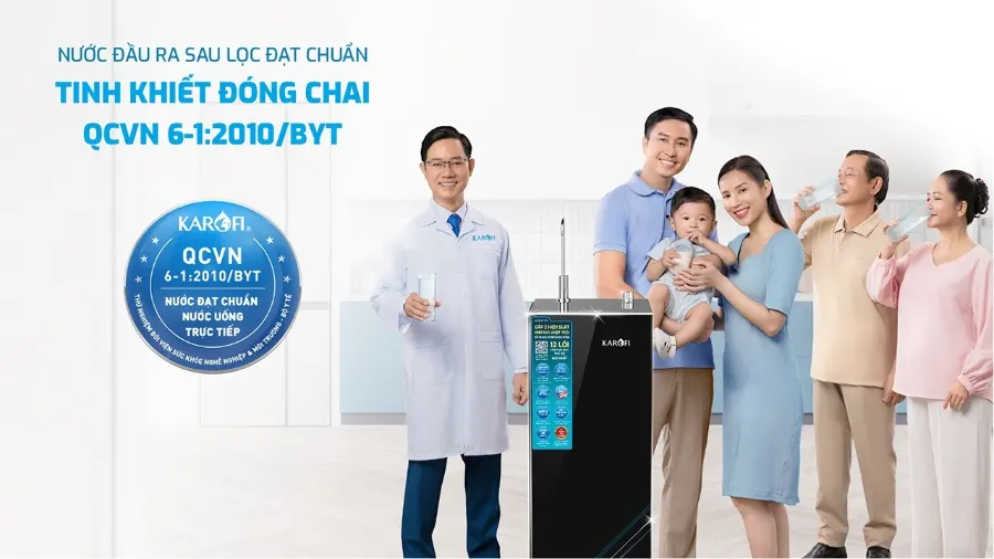 Máy lọc nước Karofi KAQ-EC19 – qcvn may loc nuoc ro karofi kaq ec19