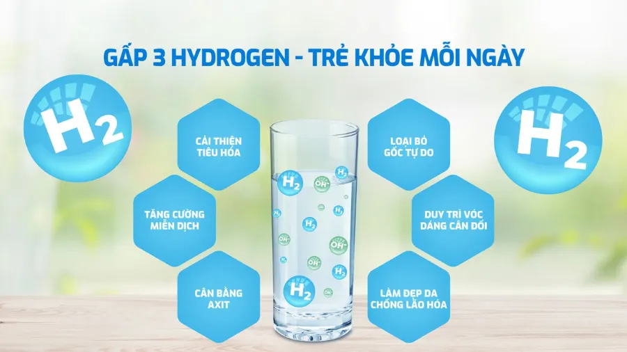 Gấp 3 Hydro-ion kiềm - sống khỏe mỗi ngày – Máy lọc nước nóng lạnh Hydro-ion kiềm Karofi KAE-S88 PROMAX - Máy lọc nước nóng lạnh Hydro-ion kiềm Karofi KAE-S88 PROMAX
