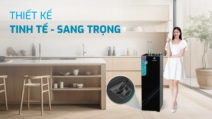 Thiết kế tinh tế - nâng tầm không gian - Máy lọc nước nóng lạnh Karofi KAD-HK68