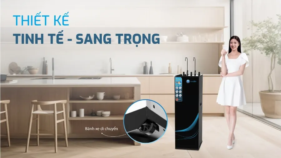 Thiết kế tinh tế - sang trọng - Máy lọc nước nóng lạnh Karofi KAD-L55