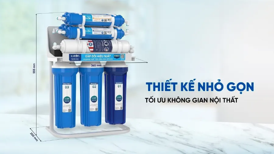 Thiết kế để gầm, tiết kiệm không gian - Máy lọc nước Karofi KHY-TN99