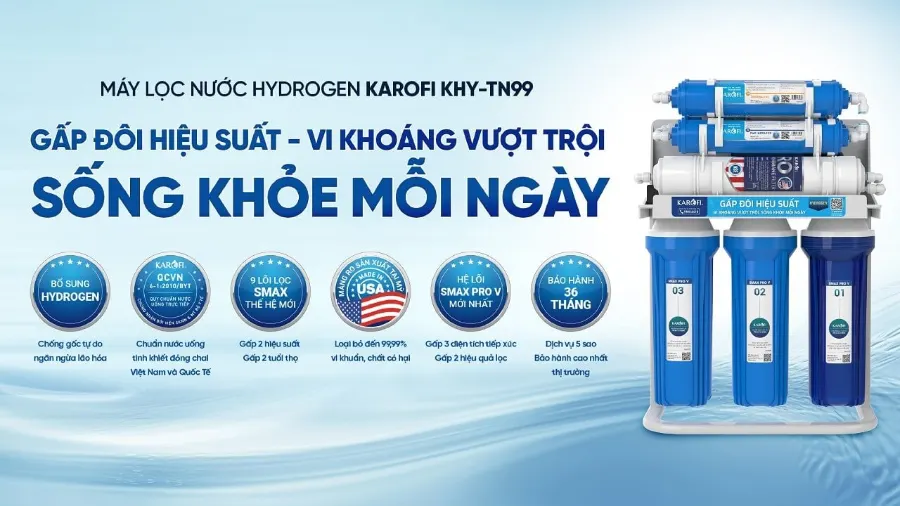 Máy lọc nước Karofi KHY-TN99 - Máy lọc nước Karofi KHY-TN99