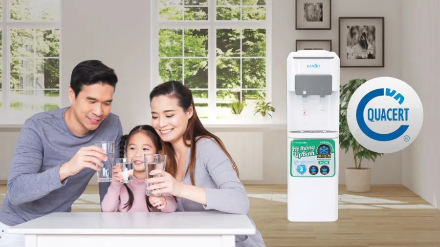 Cây nước nóng lạnh Karofi úp bình HC16 - hình ảnh thực tế 4
