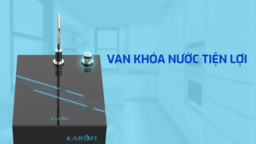 Van khóa nước tiện lợi - Máy lọc nước Karofi KAQ-D20