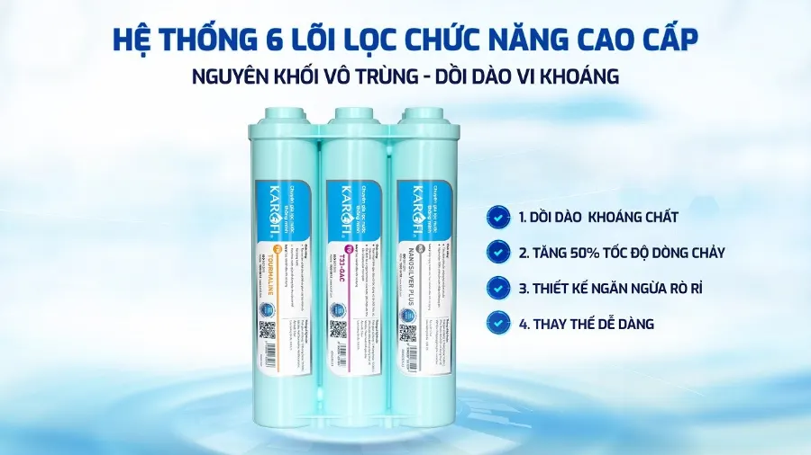 Máy lọc nước nóng lạnh Karofi KAD-D61 – tsp d61 07