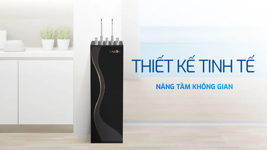 Thiết kế tinh tế - nâng tầm không gian - Máy lọc nước nóng lạnh Karofi KAD-D66S PRO
