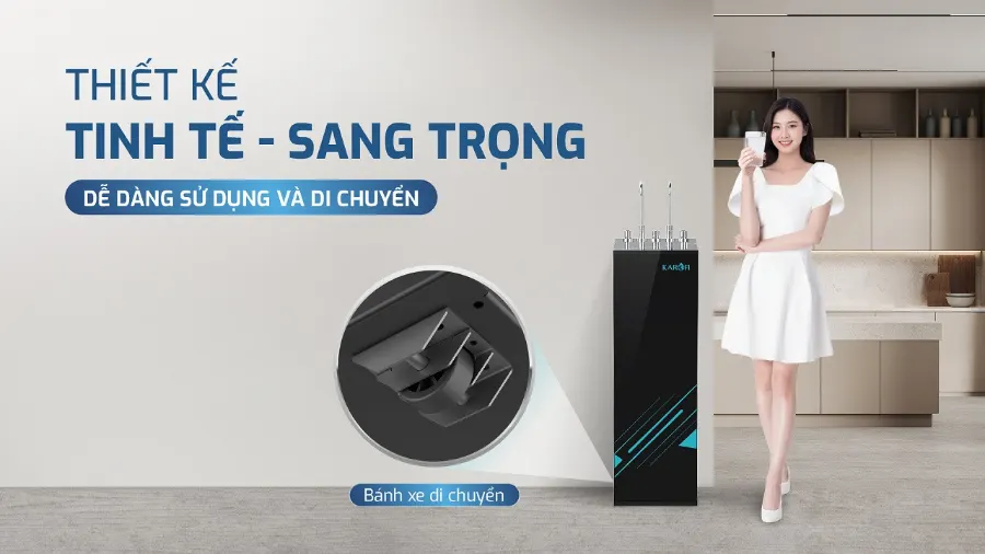 Thiết kế tinh tế hiện đại - Máy lọc nước nóng nguội Karofi KAH-GA59