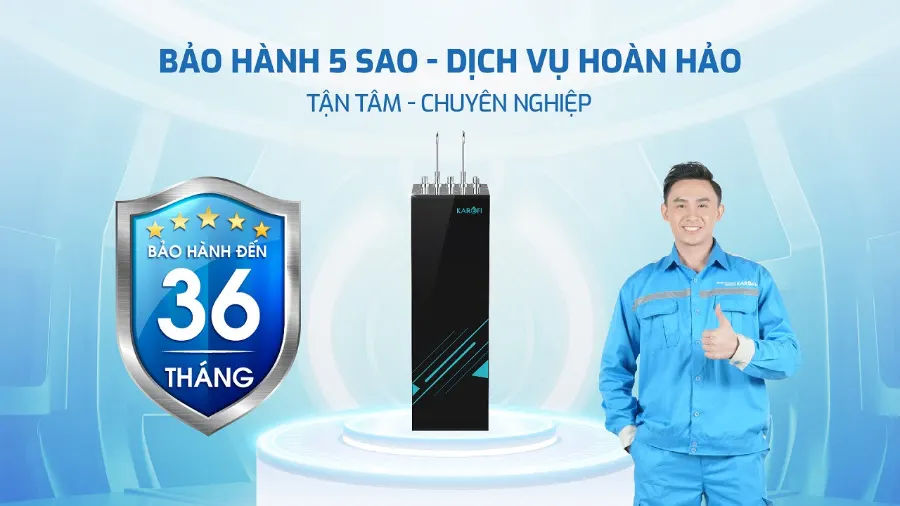 Bảo hành 5 sao - sẵn sàng linh hoạt - dẫn đầu thị trường - Máy lọc nước nóng nguội Karofi KAH-GA59