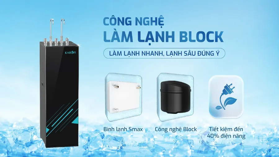 Lạnh sâu sảng khoái - tiết kiệm tối đa – Máy lọc nước nóng lạnh Karofi KAD-HC68A - Máy lọc nước nóng lạnh Karofi KAD-HC68A