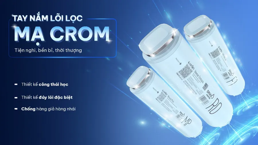 Hệ thống 12 lõi lọc SMAX MASTER hiệu suất cao – Máy lọc nước Karofi PLATINUM S2 - Máy lọc nước Karofi PLATINUM S2