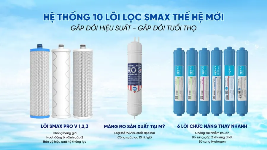 Máy lọc nước Karofi KHY-TN100 – tsp tn100 hethong10loilocsmaxthehemoi