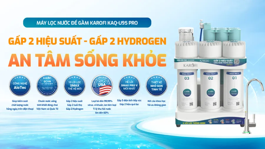 Máy lọc nước Karofi KAQ-U95 Pro – tsp u95 kv
