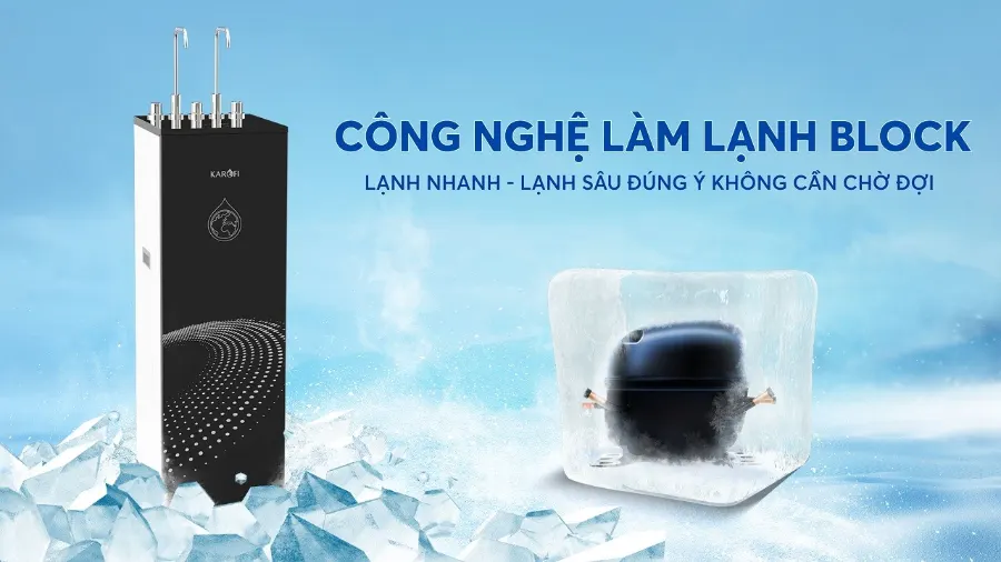 Tiên phong bình lạnh Smax thế hệ mới - Đập tan mọi cơn khát - Máy lọc nước nóng lạnh Karofi KAD-X60