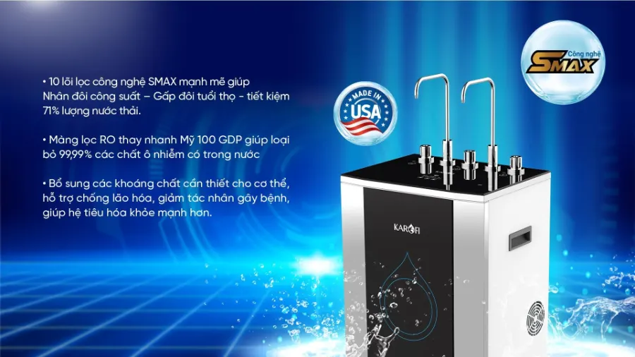 Máy lọc nước nóng lạnh Karofi KAD-D50 - hình ảnh thực tế 6