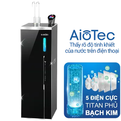 Máy lọc nước nóng lạnh Hydro-ion kiềm Karofi KAE-S86 PRO
