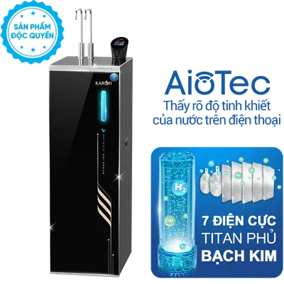 Máy lọc nước nóng lạnh Hydro-ion kiềm Karofi SA8 PREMIUM